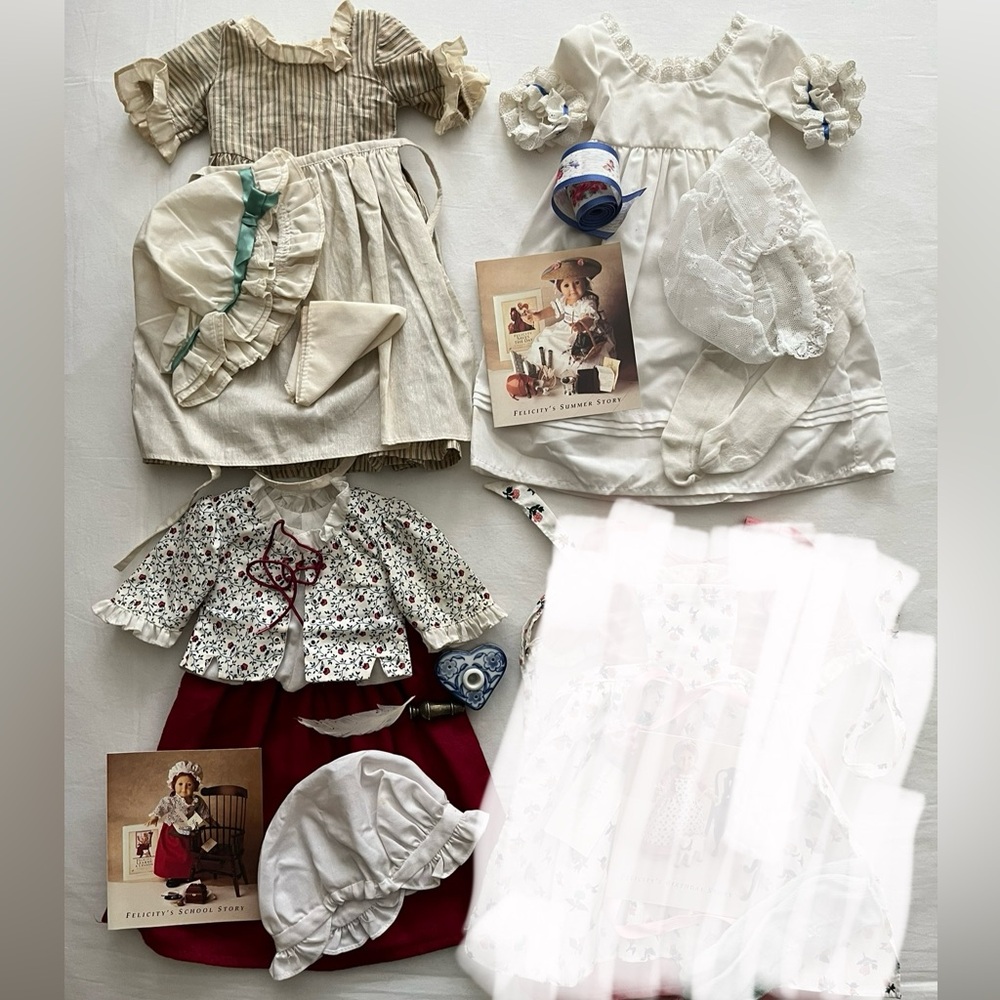 Vintage Pleasant Company American Girl Felicity Outfits early 1990s